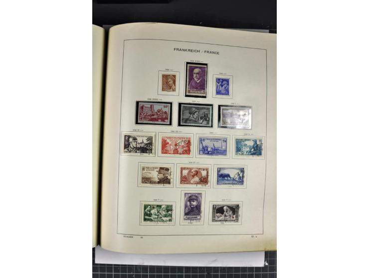 1849/1941, ungebrauchte und gestempelte Sammlung im Schaubeck-Album