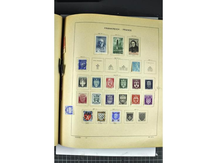 1849/1941, ungebrauchte und gestempelte Sammlung im Schaubeck-Album