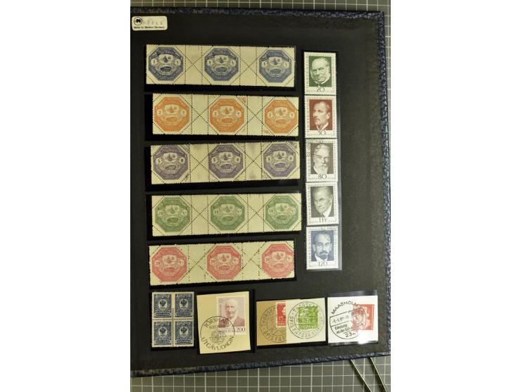 1840/1980, postfrischer, ungebrauchter und gestempelte Partie mit einer Vielzahl guter Ausgaben, dabei Altdeutschland mit Wür