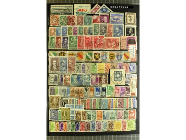 1840/1980, postfrischer, ungebrauchter und gestempelte Partie mit einer Vielzahl guter Ausgaben, dabei Altdeutschland mit Wür