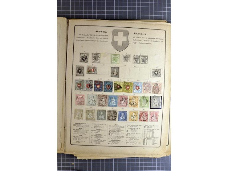 1840/1945 (ca.), ungebrauchte und gestempelte Sammlungen dabei ein guter Teil Altdeutschland und Deutsches Reich, Belgien, Fr
