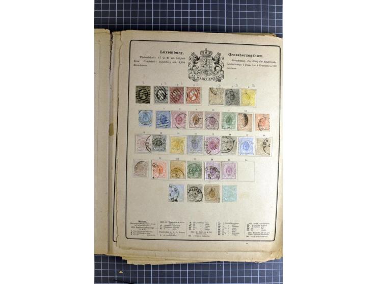 1840/1945 (ca.), ungebrauchte und gestempelte Sammlungen dabei ein guter Teil Altdeutschland und Deutsches Reich, Belgien, Fr