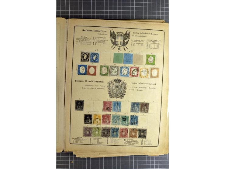 1840/1945 (ca.), ungebrauchte und gestempelte Sammlungen dabei ein guter Teil Altdeutschland und Deutsches Reich, Belgien, Fr