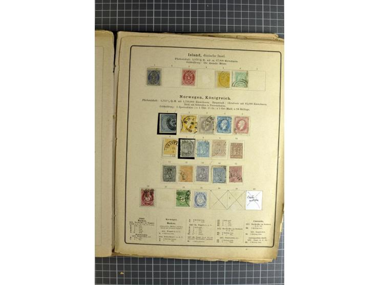 1840/1945 (ca.), ungebrauchte und gestempelte Sammlungen dabei ein guter Teil Altdeutschland und Deutsches Reich, Belgien, Fr