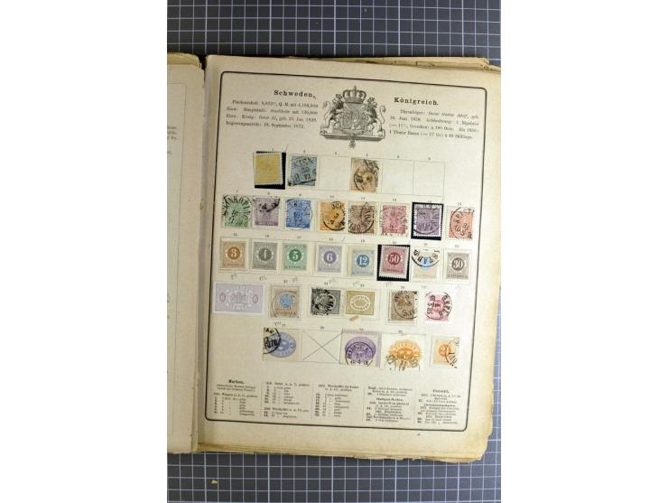 1840/1945 (ca.), ungebrauchte und gestempelte Sammlungen dabei ein guter Teil Altdeutschland und Deutsches Reich, Belgien, Fr