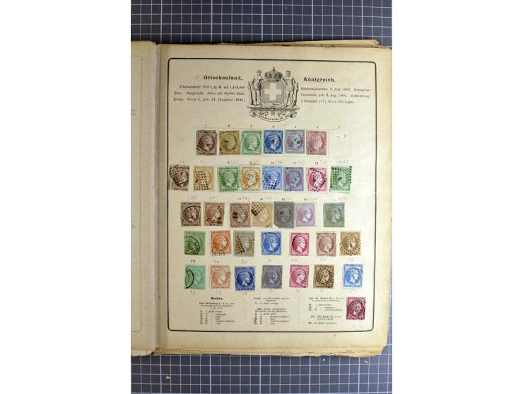 1840/1945 (ca.), ungebrauchte und gestempelte Sammlungen dabei ein guter Teil Altdeutschland und Deutsches Reich, Belgien, Fr