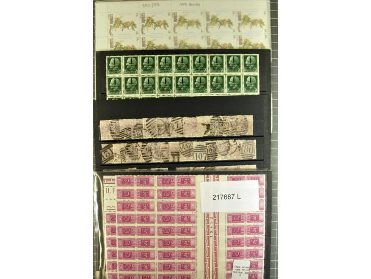 1880/1980 (ca.), Partie von über 13000 Marken und Blocks, dabei bessere Stücke, Abarten etc.; riesiger Katalogwert