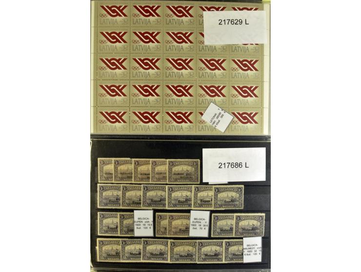 1880/1980 (ca.), Partie von über 13000 Marken und Blocks, dabei bessere Stücke, Abarten etc.; riesiger Katalogwert