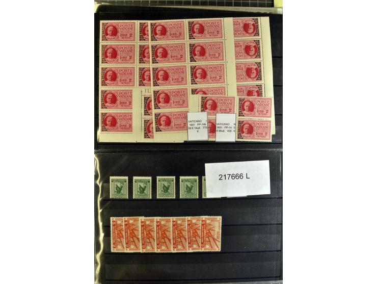 1880/1980 (ca.), Partie von über 13000 Marken und Blocks, dabei bessere Stücke, Abarten etc.; riesiger Katalogwert