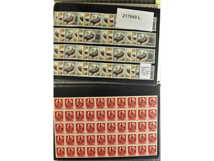 1880/1980 (ca.), Partie von über 13000 Marken und Blocks, dabei bessere Stücke, Abarten etc.; riesiger Katalogwert