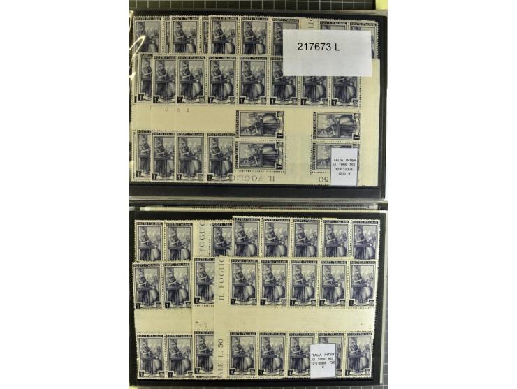 1880/1980 (ca.), Partie von über 13000 Marken und Blocks, dabei bessere Stücke, Abarten etc.; riesiger Katalogwert
