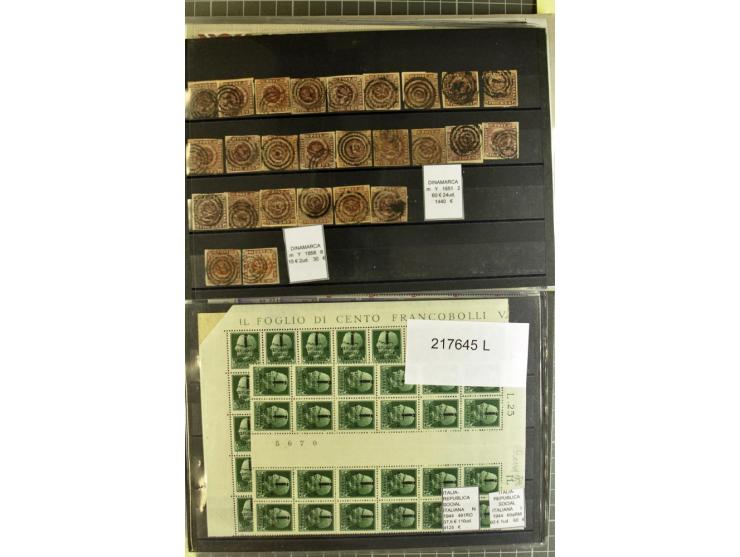 1880/1980 (ca.), Partie von über 13000 Marken und Blocks, dabei bessere Stücke, Abarten etc.; riesiger Katalogwert