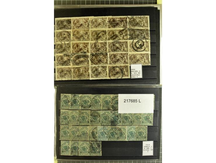 1880/1980 (ca.), Partie von über 13000 Marken und Blocks, dabei bessere Stücke, Abarten etc.; riesiger Katalogwert