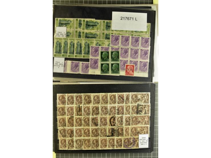 1880/1980 (ca.), Partie von über 13000 Marken und Blocks, dabei bessere Stücke, Abarten etc.; riesiger Katalogwert