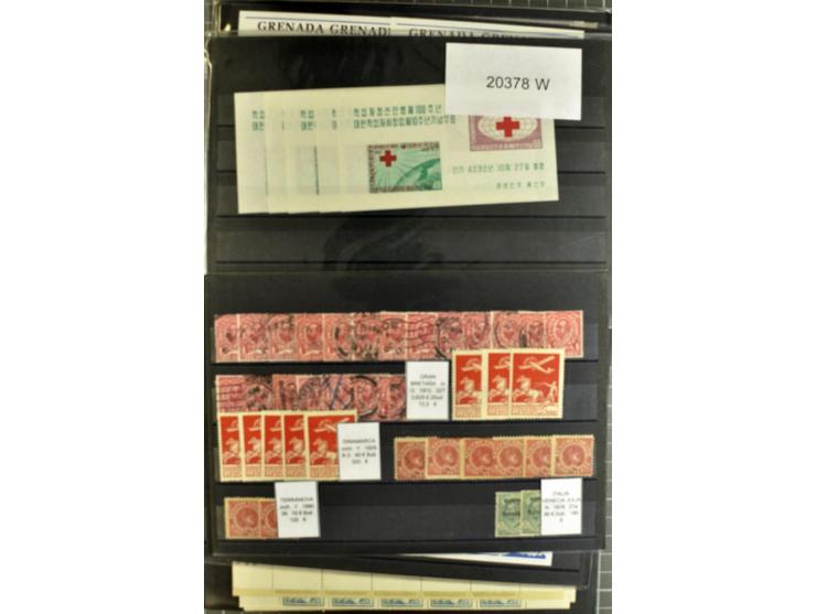 1880/1980 (ca.), Partie von über 13000 Marken und Blocks, dabei bessere Stücke, Abarten etc.; riesiger Katalogwert