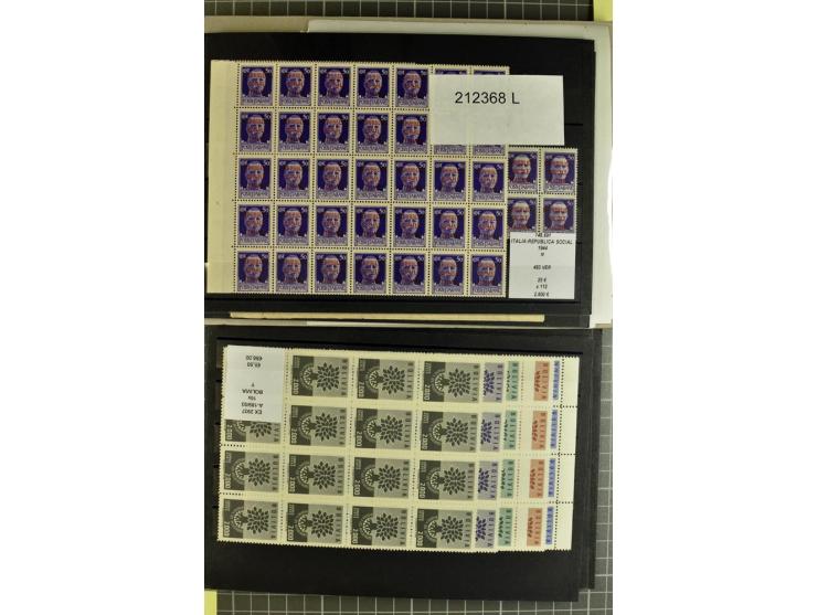1880/1980 (ca.), Partie von über 13000 Marken und Blocks, dabei bessere Stücke, Abarten etc.; riesiger Katalogwert