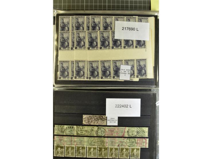 1880/1980 (ca.), Partie von über 13000 Marken und Blocks, dabei bessere Stücke, Abarten etc.; riesiger Katalogwert
