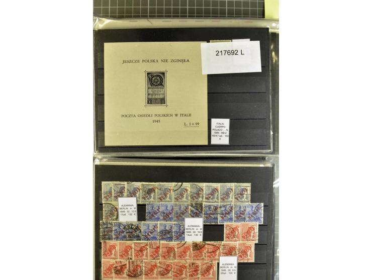 1880/1980 (ca.), Partie von über 13000 Marken und Blocks, dabei bessere Stücke, Abarten etc.; riesiger Katalogwert