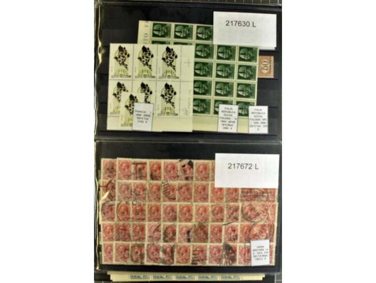 1880/1980 (ca.), Partie von über 13000 Marken und Blocks, dabei bessere Stücke, Abarten etc.; riesiger Katalogwert