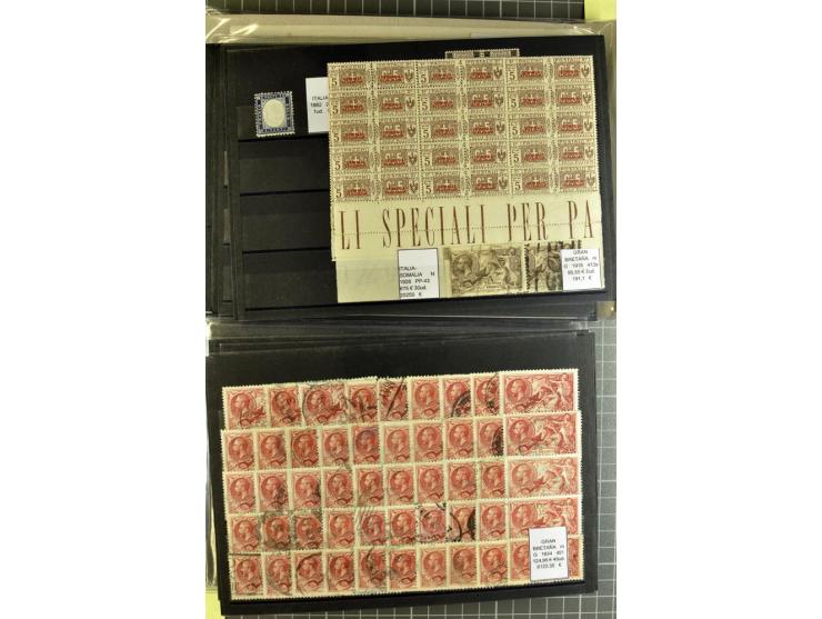 1880/1980 (ca.), Partie von über 13000 Marken und Blocks, dabei bessere Stücke, Abarten etc.; riesiger Katalogwert