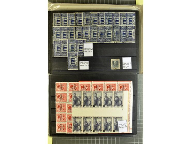 1880/1980 (ca.), Partie von über 13000 Marken und Blocks, dabei bessere Stücke, Abarten etc.; riesiger Katalogwert