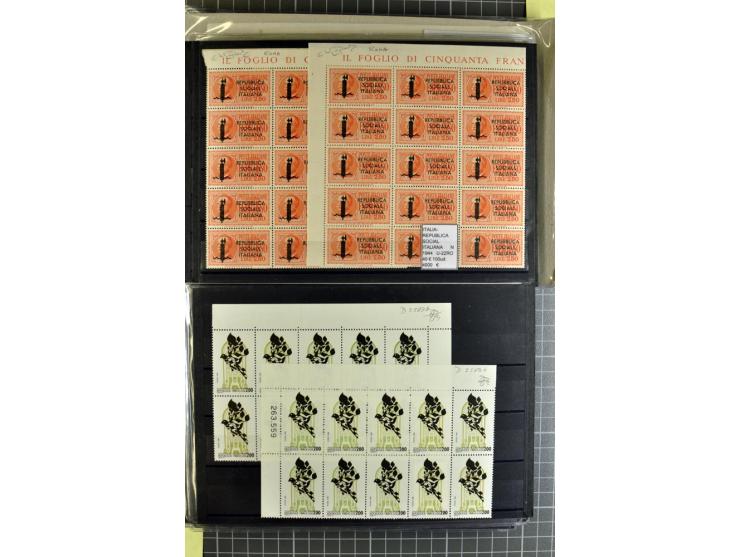 1880/1980 (ca.), Partie von über 13000 Marken und Blocks, dabei bessere Stücke, Abarten etc.; riesiger Katalogwert