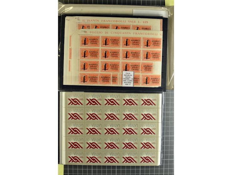 1880/1980 (ca.), Partie von über 13000 Marken und Blocks, dabei bessere Stücke, Abarten etc.; riesiger Katalogwert