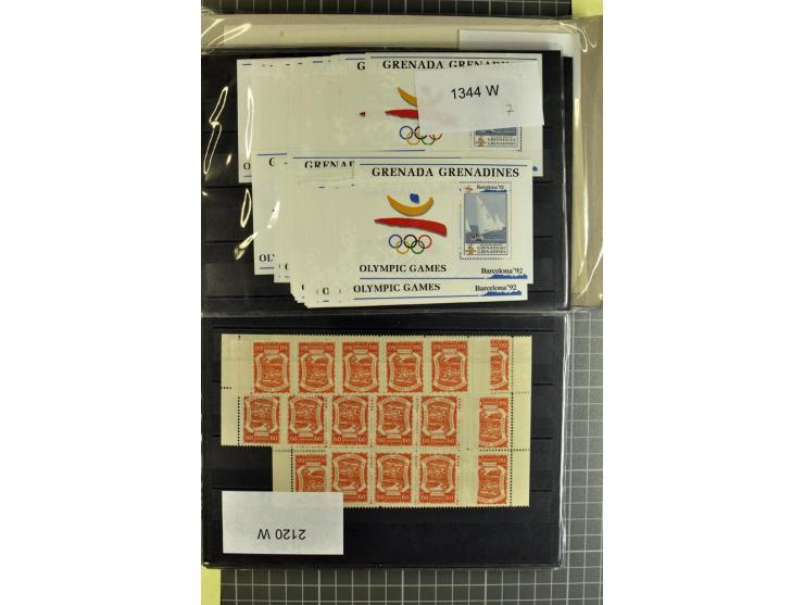 1880/1980 (ca.), Partie von über 13000 Marken und Blocks, dabei bessere Stücke, Abarten etc.; riesiger Katalogwert