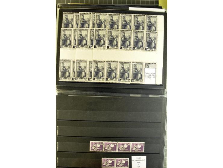 1880/1980 (ca.), Partie von über 13000 Marken und Blocks, dabei bessere Stücke, Abarten etc.; riesiger Katalogwert