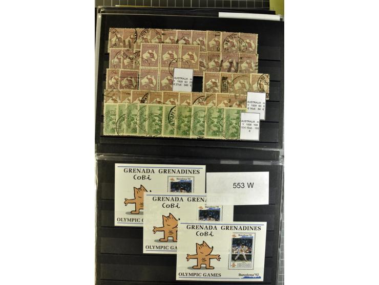 1880/1980 (ca.), Partie von über 13000 Marken und Blocks, dabei bessere Stücke, Abarten etc.; riesiger Katalogwert