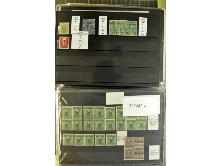 1880/1980 (ca.), Partie von über 13000 Marken und Blocks, dabei bessere Stücke, Abarten etc.; riesiger Katalogwert