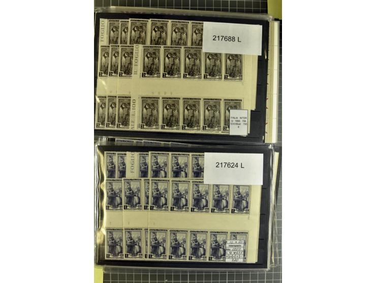 1880/1980 (ca.), Partie von über 13000 Marken und Blocks, dabei bessere Stücke, Abarten etc.; riesiger Katalogwert