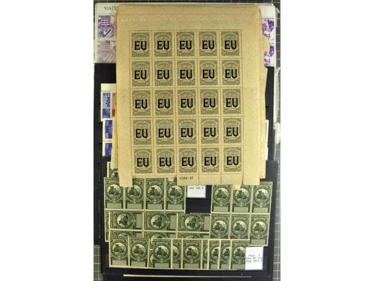 1880/1980 (ca.), Partie von über 13000 Marken und Blocks, dabei bessere Stücke, Abarten etc.; riesiger Katalogwert