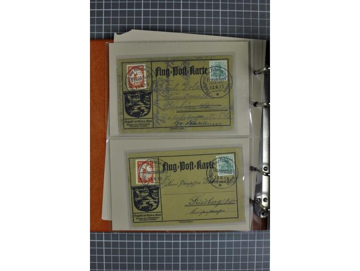 1912, Rhein/Main, 108 Karten, dabei verschiedene Daten und Orte, gute Ansichtskarten, Auslandskarte, Gelbe Hunde, Bunte Hunde