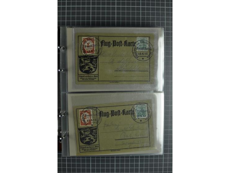 1912, Rhein/Main, 108 Karten, dabei verschiedene Daten und Orte, gute Ansichtskarten, Auslandskarte, Gelbe Hunde, Bunte Hunde