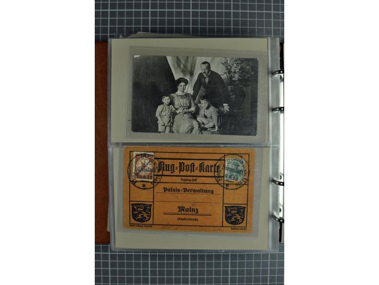 1912, Rhein/Main, 108 Karten, dabei verschiedene Daten und Orte, gute Ansichtskarten, Auslandskarte, Gelbe Hunde, Bunte Hunde