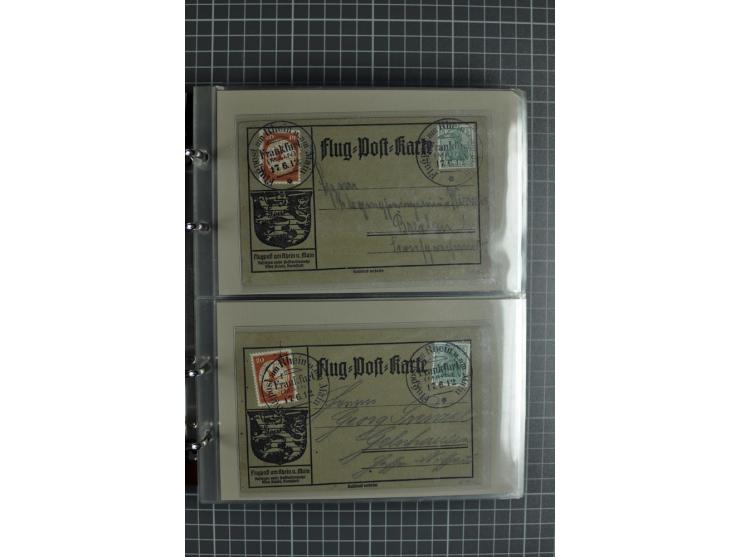 1912, Rhein/Main, 108 Karten, dabei verschiedene Daten und Orte, gute Ansichtskarten, Auslandskarte, Gelbe Hunde, Bunte Hunde