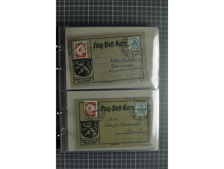 1912, Rhein/Main, 108 Karten, dabei verschiedene Daten und Orte, gute Ansichtskarten, Auslandskarte, Gelbe Hunde, Bunte Hunde