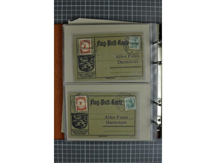 1912, Rhein/Main, 108 Karten, dabei verschiedene Daten und Orte, gute Ansichtskarten, Auslandskarte, Gelbe Hunde, Bunte Hunde