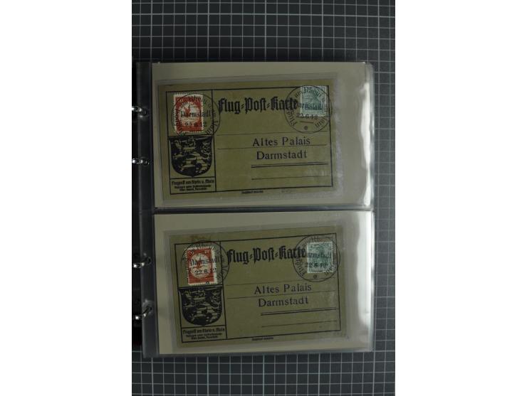 1912, Rhein/Main, 108 Karten, dabei verschiedene Daten und Orte, gute Ansichtskarten, Auslandskarte, Gelbe Hunde, Bunte Hunde