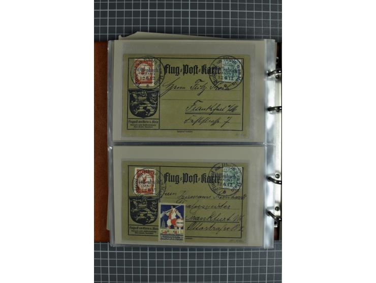 1912, Rhein/Main, 108 Karten, dabei verschiedene Daten und Orte, gute Ansichtskarten, Auslandskarte, Gelbe Hunde, Bunte Hunde