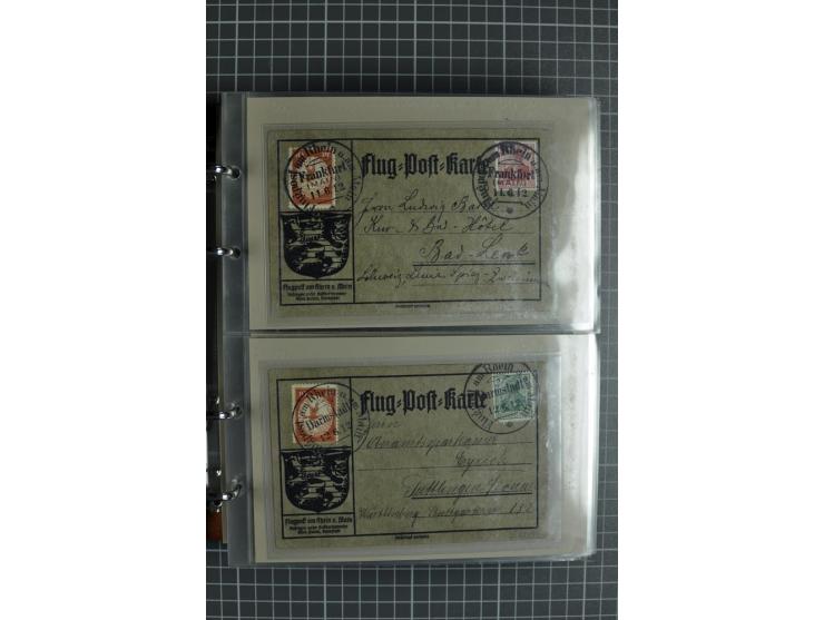 1912, Rhein/Main, 108 Karten, dabei verschiedene Daten und Orte, gute Ansichtskarten, Auslandskarte, Gelbe Hunde, Bunte Hunde