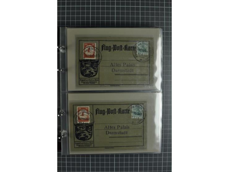 1912, Rhein/Main, 108 Karten, dabei verschiedene Daten und Orte, gute Ansichtskarten, Auslandskarte, Gelbe Hunde, Bunte Hunde