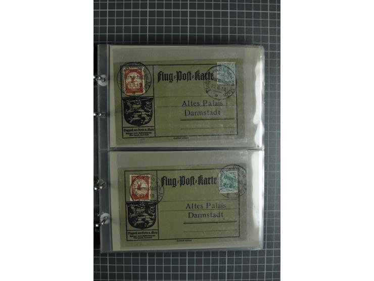 1912, Rhein/Main, 108 Karten, dabei verschiedene Daten und Orte, gute Ansichtskarten, Auslandskarte, Gelbe Hunde, Bunte Hunde