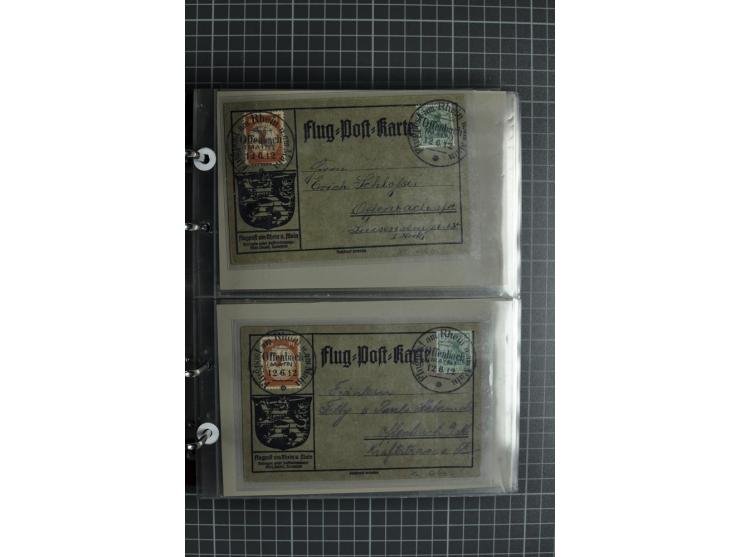 1912, Rhein/Main, 108 Karten, dabei verschiedene Daten und Orte, gute Ansichtskarten, Auslandskarte, Gelbe Hunde, Bunte Hunde