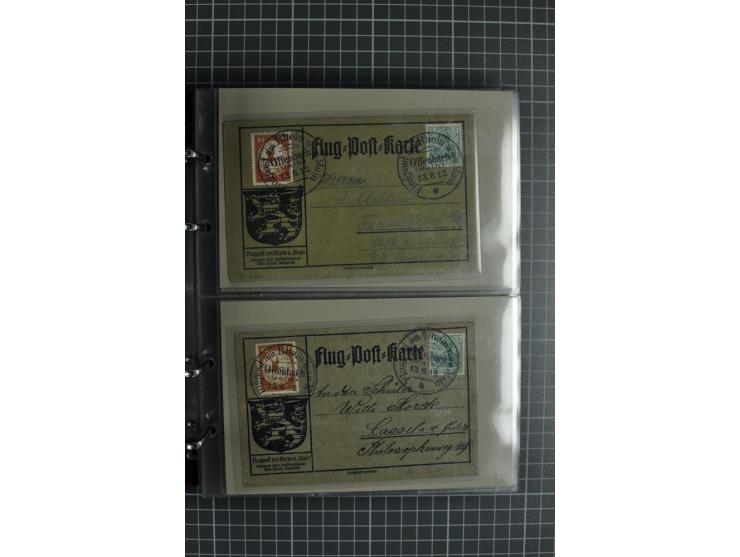 1912, Rhein/Main, 108 Karten, dabei verschiedene Daten und Orte, gute Ansichtskarten, Auslandskarte, Gelbe Hunde, Bunte Hunde