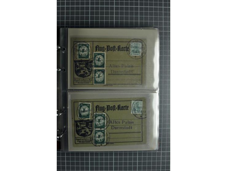 1912, Rhein/Main, 108 Karten, dabei verschiedene Daten und Orte, gute Ansichtskarten, Auslandskarte, Gelbe Hunde, Bunte Hunde