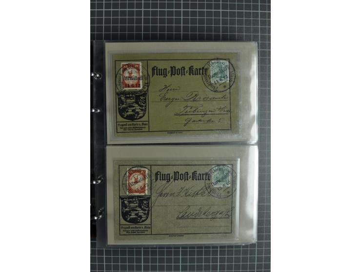 1912, Rhein/Main, 108 Karten, dabei verschiedene Daten und Orte, gute Ansichtskarten, Auslandskarte, Gelbe Hunde, Bunte Hunde