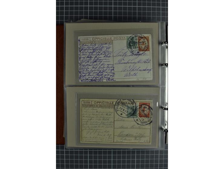 1912, Rhein/Main, 108 Karten, dabei verschiedene Daten und Orte, gute Ansichtskarten, Auslandskarte, Gelbe Hunde, Bunte Hunde