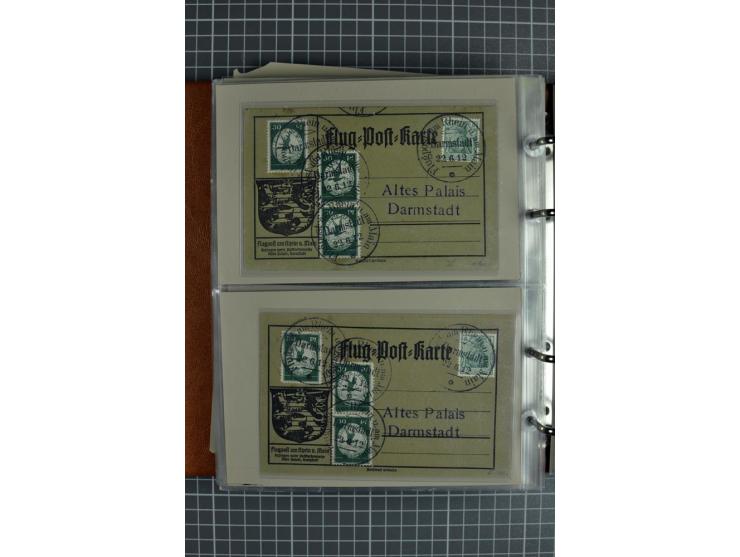 1912, Rhein/Main, 108 Karten, dabei verschiedene Daten und Orte, gute Ansichtskarten, Auslandskarte, Gelbe Hunde, Bunte Hunde